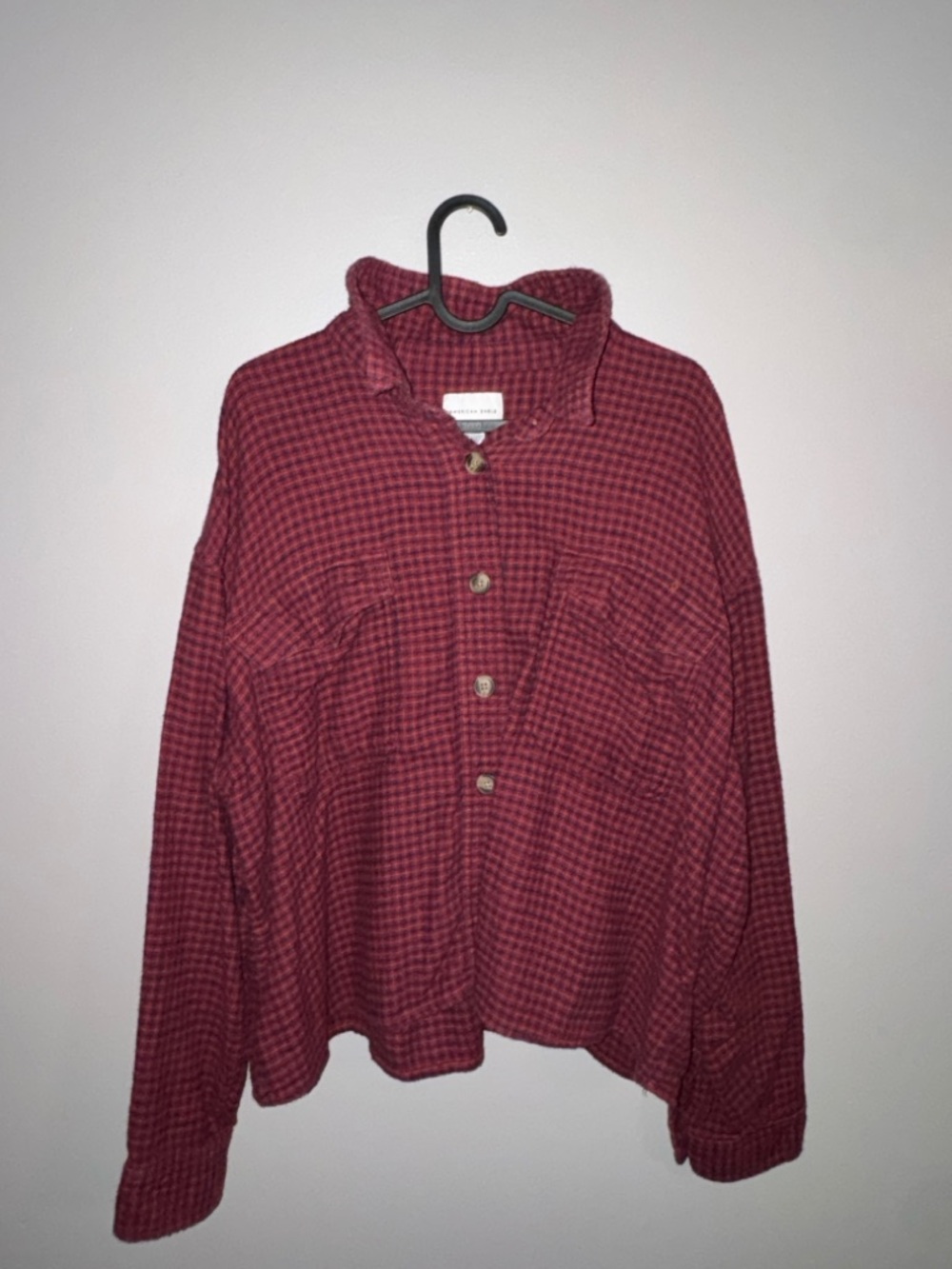 Women’s American Eagle Cropped Flannel